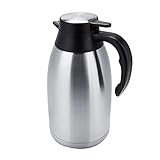 Kanne, Teekanne aus Edelstahl, Kaffeekanne Isolierte Wasserkanne, Wasserkanne Kaffeezubehör für die Warm- und Kaltlagerung von Haushaltsflüssigkeiten(2L)