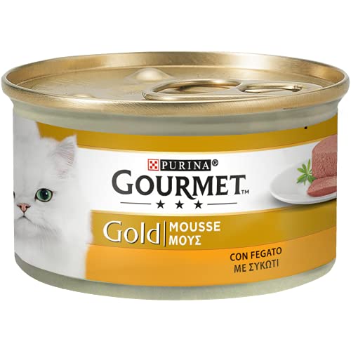 Purina Gourmet Gold Feuchtigkeitsmousse mit Legierung, 24 Dosen à 85 g, 24 x 85 g
