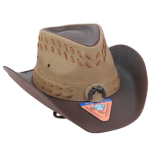Mumuve Cowboyhüte, Cowboyhut mit breitem Gürtel, perfekt für Western-Mottopartys und Festivals, Kostüm, Cosplay, Requisiten, Ornament