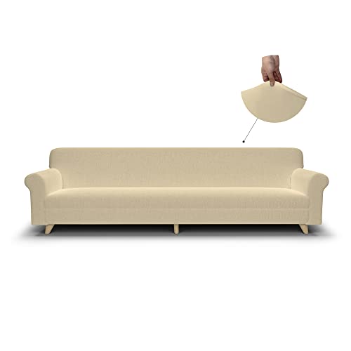 Più bello Bielastische Couchüberzüge Creme