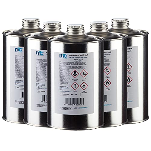 5x 1000 ml MC24® Wundbenzin 40/65 Lösungsmittel Reinigungsmittel Leichtbenzin