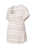 ESPRIT Maternity Damen Blouse Short Sleeve Stripe Bluse, Weiß - 124, 36 EU