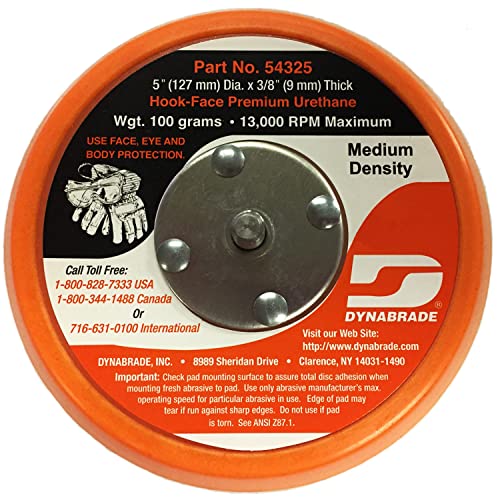 Dynabrade 54325 Non-Vacuum Disc Pad, Orange