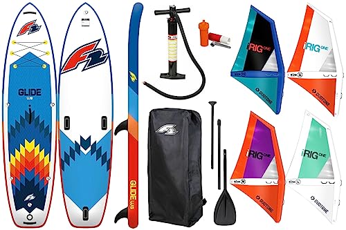 F2 Glide Windsurf 10,8" iSUP Board Stand Up Paddle aufblasbares iRIG Segel Set (Board + iRIG - M)