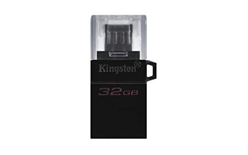 Kingston DataTraveler microDuo3 G2 - DTDUO3G2/32GB microUSB und USB-Stick Typ A für Android OTG, schwarz