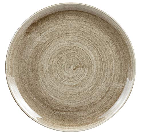 CHURCHILL Stonecast -Coupe Plate Teller- Durchmesser: Ø32,4cm, Farbe auswählbar (Antique Taupe)