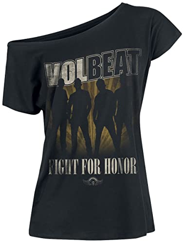 Volbeat Fight for Honor Frauen T-Shirt schwarz XL 100% Baumwolle Band-Merch, Bands