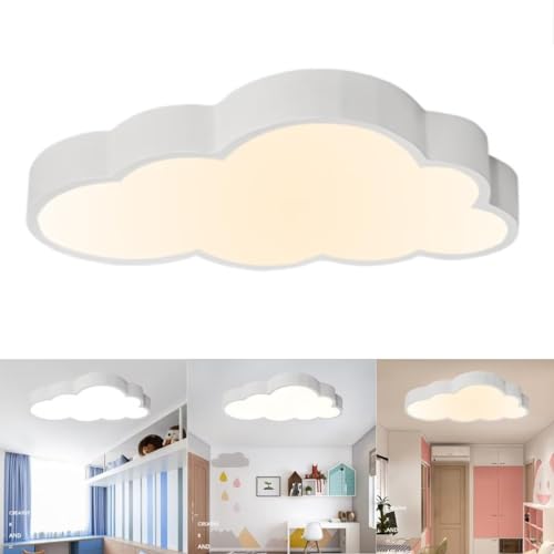 36W Ultra Thin 5cm LED Deckenleuchte Kinderzimmer Deckenleuchte Warmes Licht Clouds Deckenbeleuchtung Cloud Lampe Für Jungen Mädchen Schlafzimmer, Kindergarten