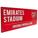 Arsenal FC Straßenschild Gr. Einheitsgröße, rot
