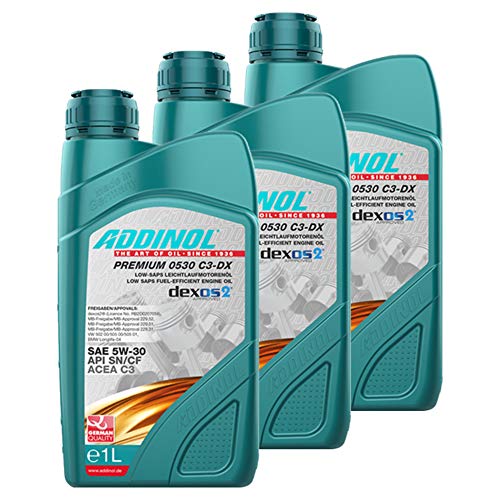 Addinol 3X Motoröl Motorenöl Motor Motoren Motor Oil Engine Oil Benzin Diesel 5W-30 Premium 0530 C3-Dx 1L 72213107