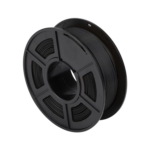 1 kg 3D-Drucker-Filament, einfarbiges schwarzes Filament, weicher, flexibler TPU-Druckdraht, Durchmesser 1,75 mm +/- 0,02 mm, glänzende Oberfläche