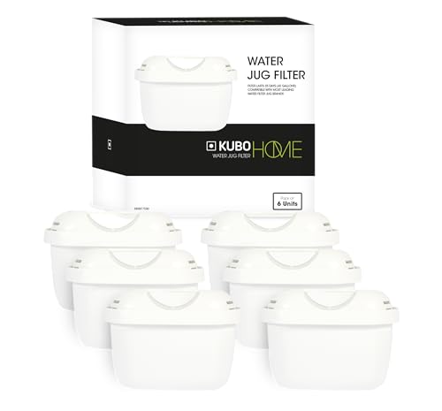 Kubo Wasserfilterpatronen, kompatibel mit Reinigungskannen, 6 Stück