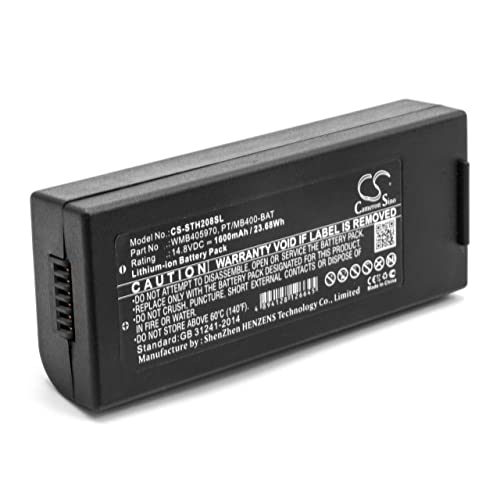 vhbw Li-Ion Akku 1600mAh (14.8V) passend für Drucker Kopierer Scanner Etiketten-Drucker Lapin PT408e, PT412e
