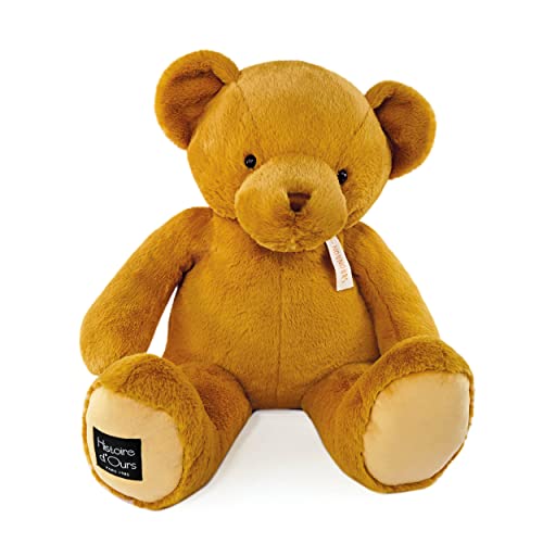 Unbekannt Histoire d'Ours - Der Teddybär Ocker 75 cm – 75 cm – Geschenk zur Geburt – HO3240