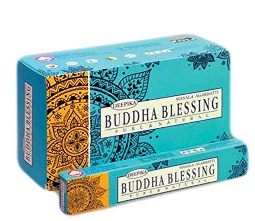 ABN Fashion Deepika Buddha Blessing Räucherstäbchen, Agarbatti, indischer natürlicher Duft, 12 Stück