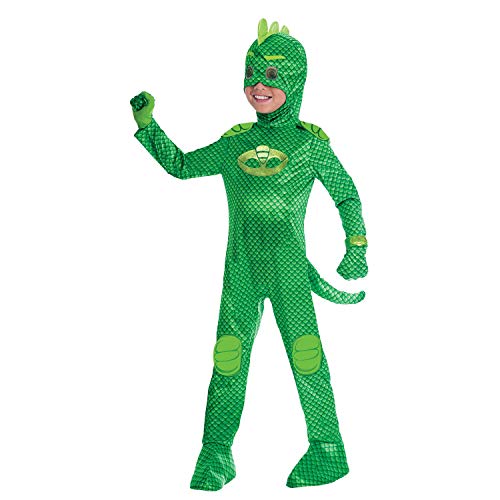 Amscan 9902970 Kinderkostüm PJ Masks Gecko, Grün, 7-8 Jahre