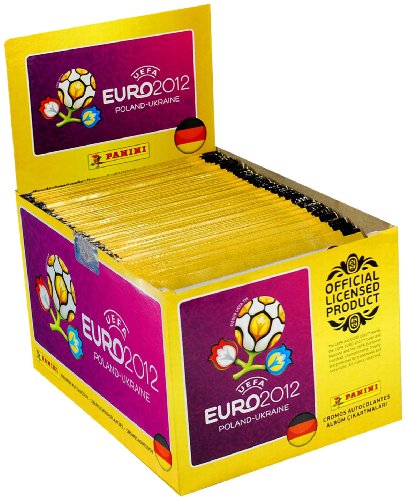 Panini 000603S - UEFA Euro 2012 Sammelsticker Display, 100 Tüten mit je 5 Stickern, original deutsche Version