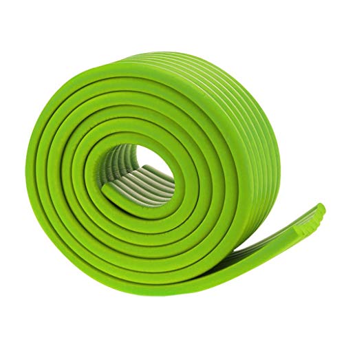 AnSafe Kantenschutz, Baby-Gehschutz for Möbelkanten Sicherheitsleiste Beulen Verhindern W-Typ, 2M (Color : Green, Size : 2M)