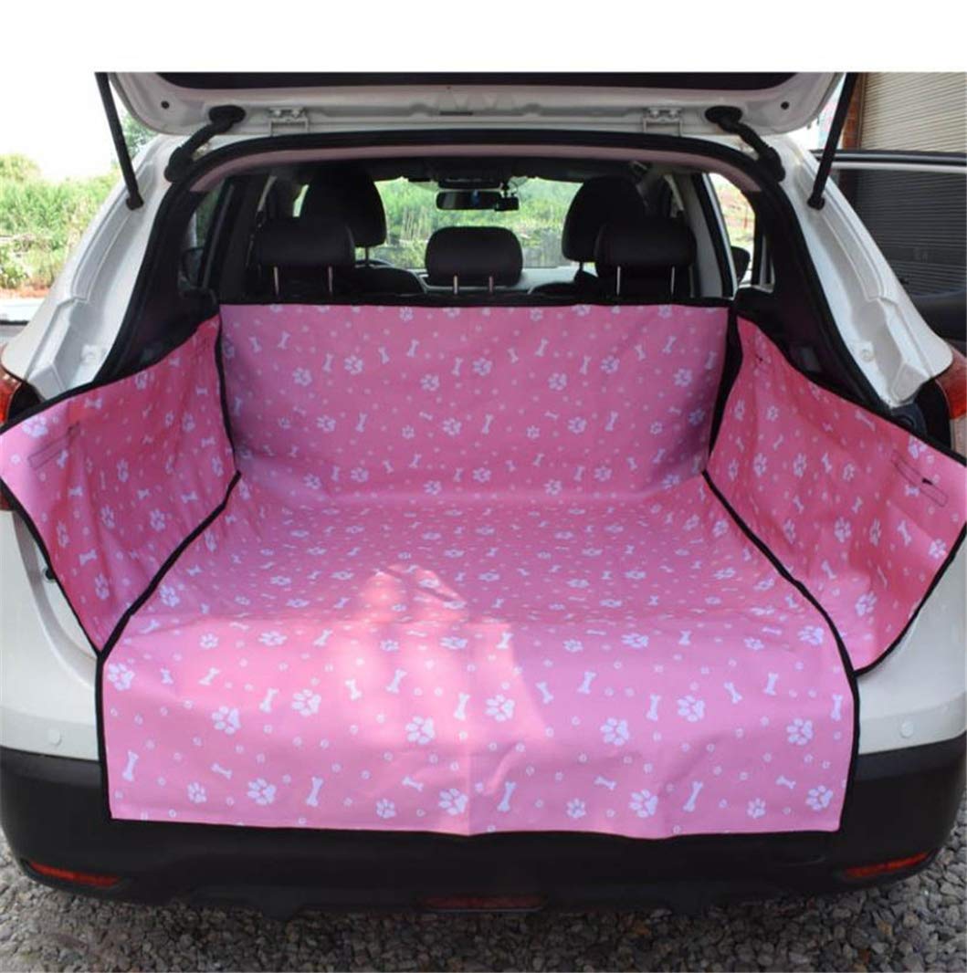 Yiyida Universal Auto Kofferraumschutz Hunde - Kofferraummatte Kofferraumschutzdecke Hund wasserabweisend Kofferraumdecke Auto Kofferraum Schutz Hundedecke mit Seitenschutz - Pink