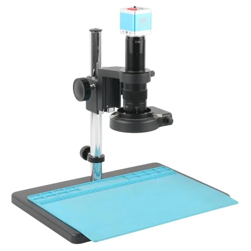 Mikroskop-Zubehör-Kit 4K 41MP UHD IMX334 Industrielle C-Mount-Videomikroskopkamera + 180X 300X Objektiv zur Überprüfung der Telefonreparatur und Schmuckbewertung Mikroskopische Objektträger (Color :