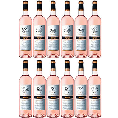 Villa d'Oc rosé Vin de Pays d'Oc Roséwein Wein trocken Frankreich I FeinWert Paket (12 x 0,75l)