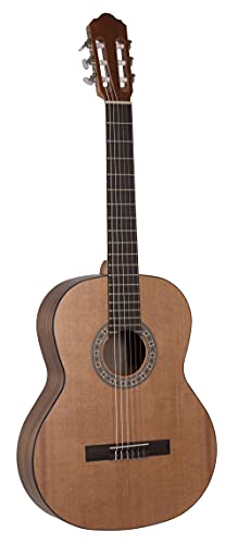 VOLT Sevilla Konzertgitarre KG-6000 Open Pore, Größe 1/2 – Hochwertige Akustikgitarre mit massiver Zederndecke. Professioneller Klang, elegantes Open Pore Finish, Made in Europe