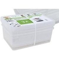 OKT Aufbewahrungsboxen-Set BASIXX, 3x 11,0 Liter, PP Deckel mit Air-Control-System zur Belüftung der Boxen (3002000100000)