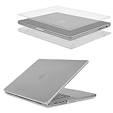 Case-Mate Snap-On Case Schutzhülle kompatibel mit Apple MacBook Pro 16 Zoll Hülle 2021 [Fester Halt durch Gummifüße | Reisefreundliches Gewicht | Inklusive Tastaturschutz] - Transparent