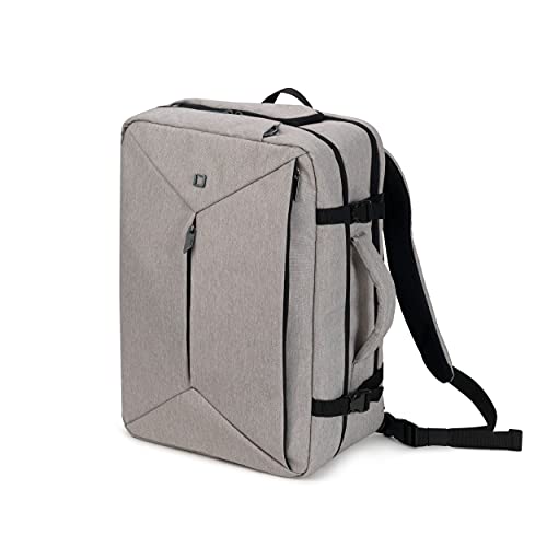 Dicota Notebook Rucksack Backpack Dual Plus EDGE 13-15.6 light grey Passend für maximal: 39,6 cm (15,6) Lichtgrau