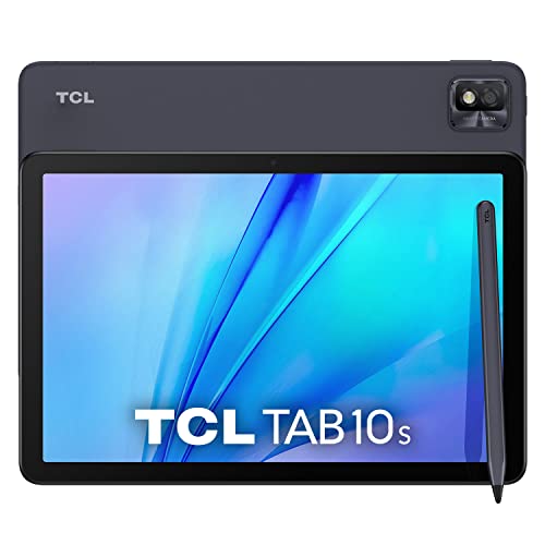 TCL TAB 10s WIFI Tablet (2021) inkl. passive Pen, 10.1 Zoll FHD-Display, Octa-Core Prozessor, 8000mAh Akku, 32 GB Speicher, 3 GB RAM, 8 MP Rückkamera / 5 MP Frontkamera, Android 10, Farbe: Gray