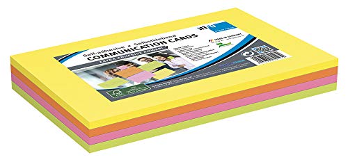 Kommunikationskarten, 4 Karten á 50 Blatt in einem Pack, 4 verschiedene brilliant Farben, FSC zertifiziertes Papier, 200x150mm
