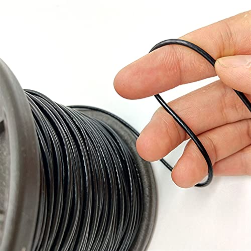 Verzinkter Draht, 50m / 100m schwarzer PVC-Kunststoff-beschichteter Edelstahl 304 Drahteilkabel 0,8mm-6 mm Durchmesser nach dem Beschichten von flexiblen Drahtseil