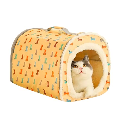 Haustier-Zeltbett, Outdoor-Hundehütte aus Oxford-Stoff, selbstwärmendes Katzenbett, warmes Haustierhaus für Haustiere im Freien, Unterschlupf für Katzen, Kätzchen und kleine Hunde im Freien