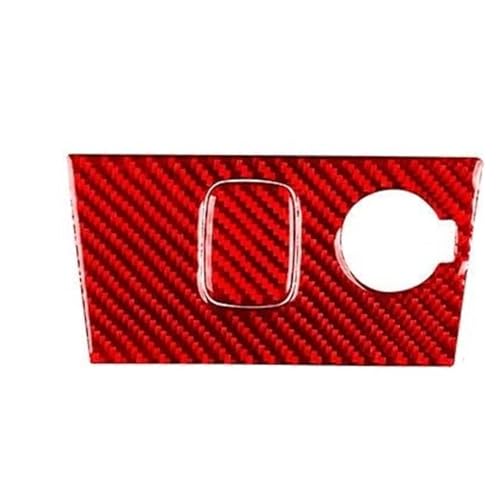 Interieur Zubehör Für Dodge Für Avenger 2011-2014 Carbon Faser Steckdose Panel Trim Auto Innen Zubehör Aufkleber Schalttafel Rahmen Trim (Farbe : Red)