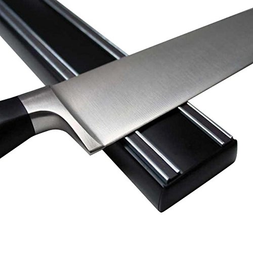 Messer Magnetleiste/Magnet Messerhalter Messerleiste Professional extra stark aus Kunststoff 35/50 cm - Platz für 6 Messer Inklusive Befestigungsschrauben, Länge:500 mm