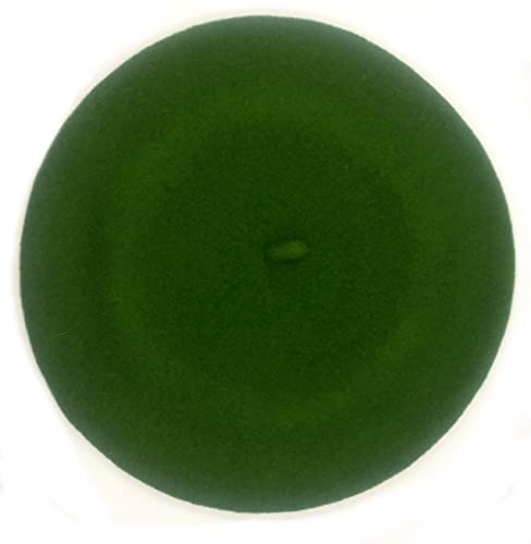 Elosegui Baskenmütze für Damen, Modell Dame 100 % Merinowolle mit Futter, Frühlingsgrün 40, One size