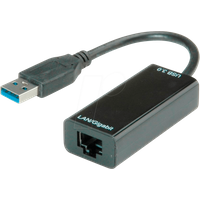 Value USB 2.0 Konverter [1x USB 3.2 Gen 1 Stecker A (USB 3.0) - 1x RJ45-Buchse]