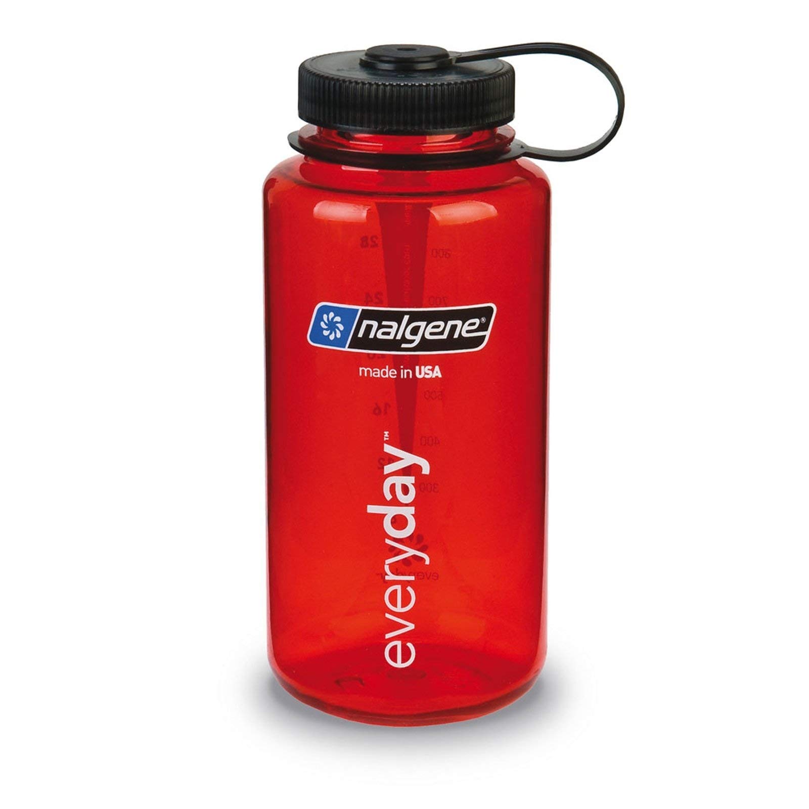 Nalgene, auslaufsichere Wasserflasche, für Outdoor, Camping und den täglichen Gebrauch, Unisex, 341831, rot, 32 oz.