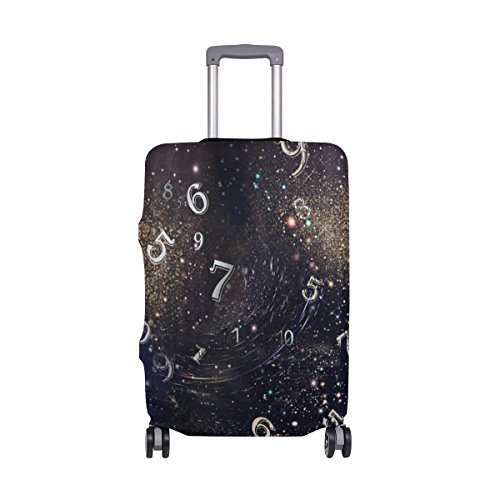 ALAZA Zahlen Und Galaxy Gepäckabdeckung Für 18-20 Zoll Koffer Spandex Reise-Schutz