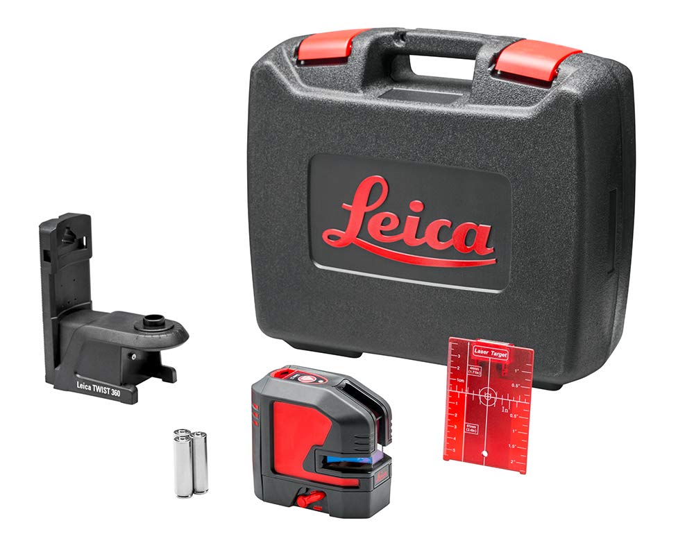 Leica Lino P5 – kompakter 5-Punkt-Laser mit innovativem magnetischem Adapter (roter Laser, Arbeitsbereich: 30m)