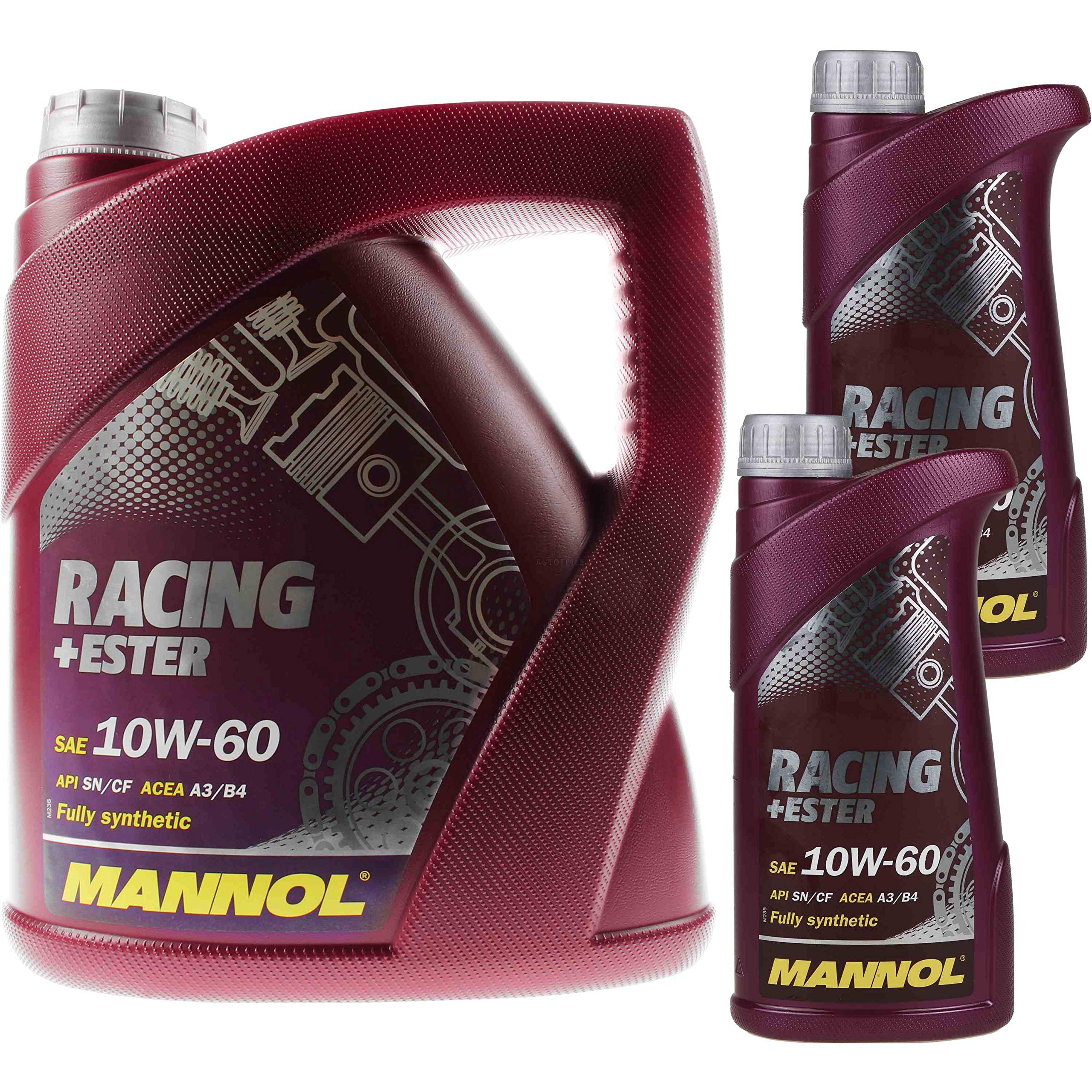 4 + 2 (6 Liter), MANNOL RACING+ESTER 10W-60 MOTORÖL