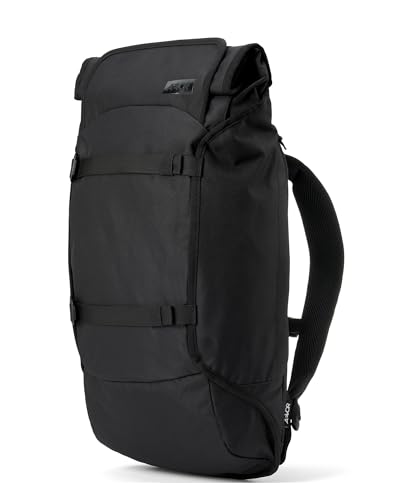 AEVOR Travel Pack - Handgepäck Rucksack, erweiterbar, ergonomisch, Rolltop System - Black Eclipse