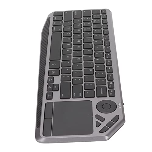 AXOC Touch-Tastatur, eingebaute 180-mAh-Lithiumbatterie, TV-Tastatur, farbige Hintergrundbeleuchtung, präziser Cursor für Multimedia