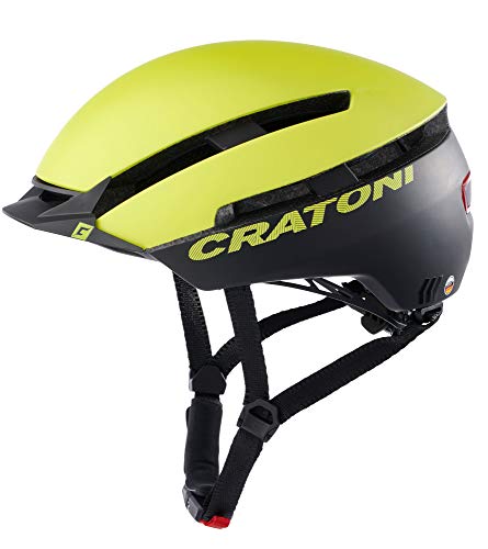 Cratoni C-Loom Allround Fahrradhelm E-Bike Helm Pedelec, Lime-schwarz matt, Größe S/M (53-58 cm)