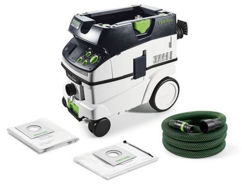 Festool Absaugmobil CTM 26 E AC CLEANTEC Herstellernr. 574978, Schwarz/Grün