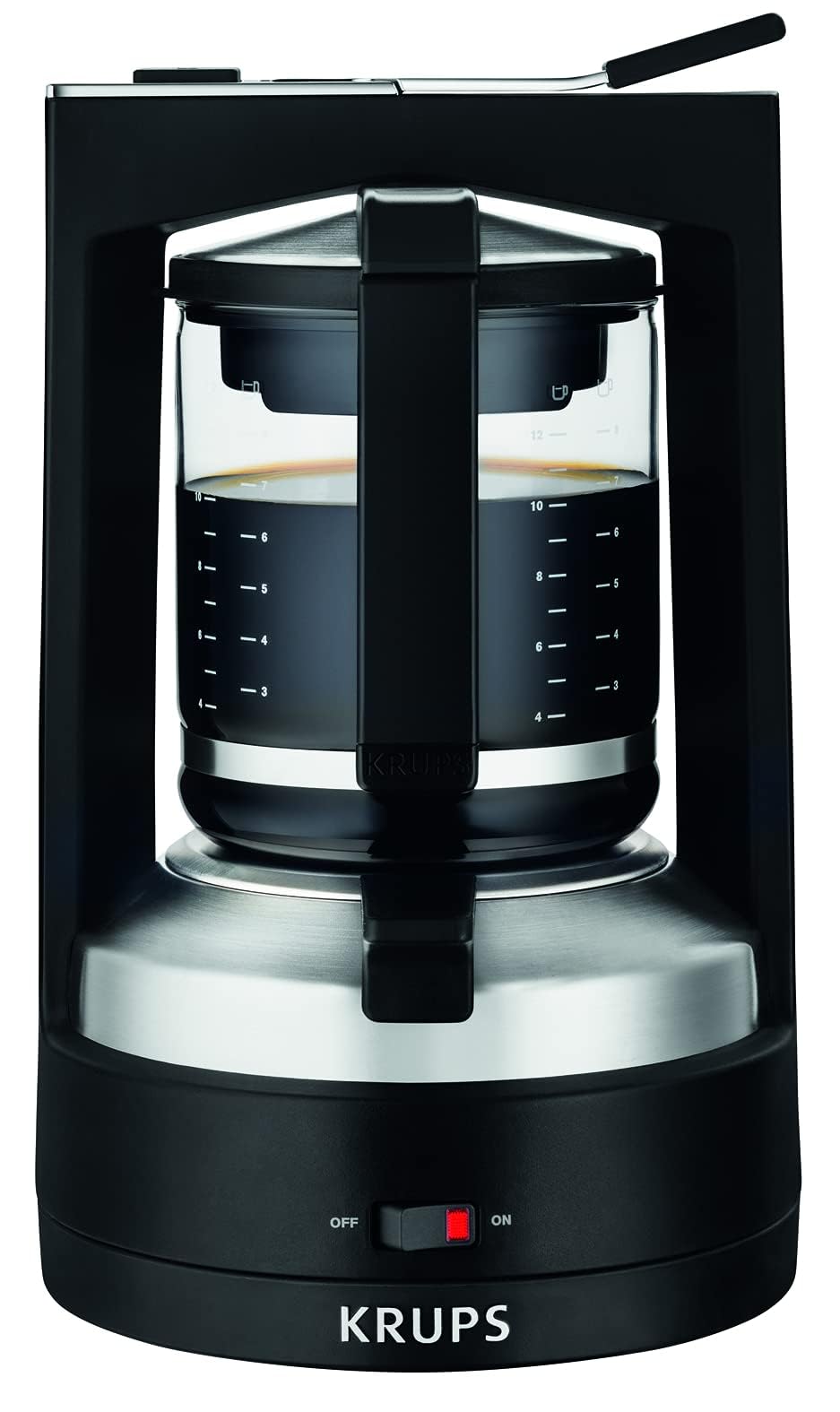 Krups KM468910 Filterkaffeemaschine T8 | 850 Watt | Automatische Abschaltung | 8-12 Tassen | Beleuchteter Ein-/ Ausschalter | Schwarz