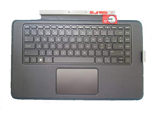 RTDpart Laptop-Tastaturbasis für HP Envy X2 13-j000 Schweiz SW 796692-BG1 KBBTA2811 grau mit Hintergrundbeleuchtung und TouchPad