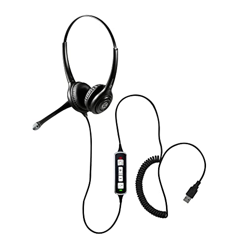 Geemarc CLA3 - USB-A-Kopfhörer mit Mikrofon, Hörgerätekompatibel - schwarz
