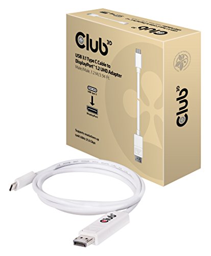 Club3D Kabel USB 3.1 Typ C > DP 1.2a 4K60Hz UHD 1,2meter