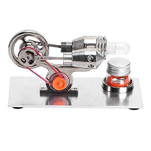 KUIDAMOS Bruchfester Mini-Stirlingmotor Heißluft-Stirlingmotor Anti-Rost zum Lehren und Sammeln